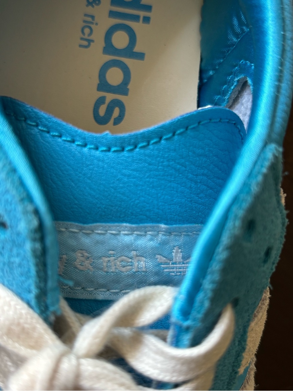 Adidas Samba OG Sporty & Rich Blue Rush IE6975 mens 7.5 Blokecore streetwear - Picture 8 of 9
